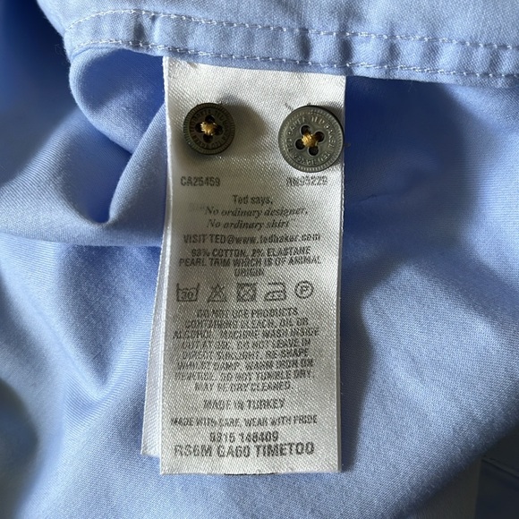 Ted Baker Modern Fit Dress Shirt with French Cuff, 17.5 - Picture 6 of 6